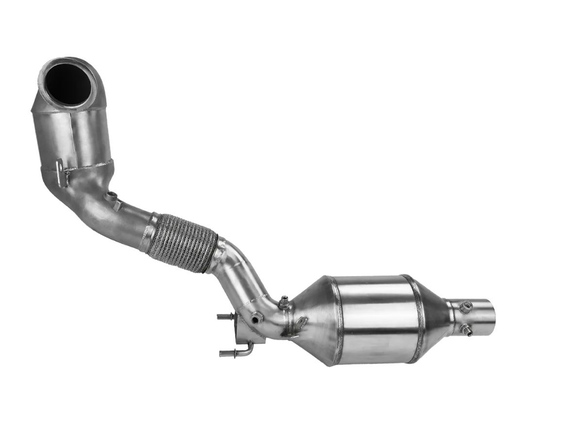 Bull-X Edelstahl Ø76mm Downpipe mit 200-Zellen Sport-Kat u. OPF Audi A3 8V 2.0l TFSI Frontantrieb Gen3 OPF: HGDPBX004EGO-FWD#1