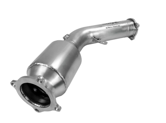 BULL-X Edelstahl Downpipe mit HJS 200-Zeller Sport-Kat Ø76mm Audi A4 B8 2.0l TFSI Facelift ab 11/2011: HGDPVAG002F-1#1