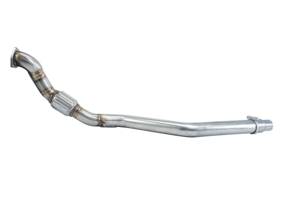 Bull-X Edelstahl Ø76mm untere Downpipe mit Vorschalldämpfer-Ersatzrohren Audi A4 B9 2.0l TFSI inkl. quattro Typ 8W