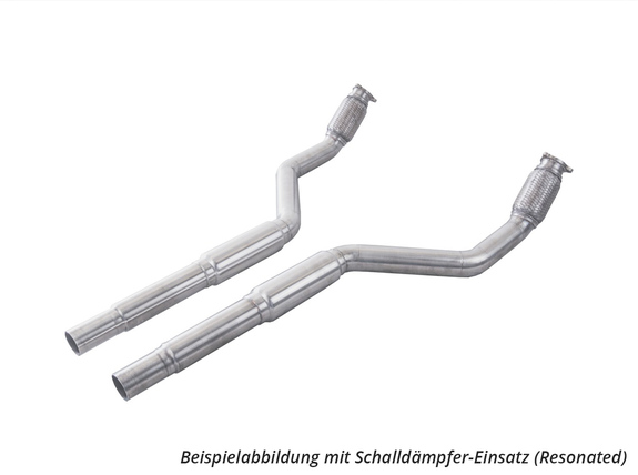 Bull-X Edelstahl Nachkat-Ersatzrohr Audi A6 C7 Typ 4G: HGDPAUS4#3