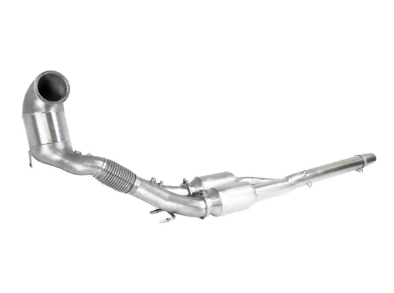 Bull-X Edelstahl Ø76mm Downpipe mit 200-Zellen Sport-Kat u. OPF Audi Q3 2.0l TFSI quattro Gen4: HGDPBX003EGO-AWD#3