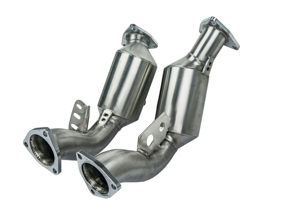 BULL-X Edelstahl Ø63,5mm Downpipe mit 200-Zellen Sport-Kat Audi A4 S4 B8 3.0l TFSI: HGDPAUS45-200#1