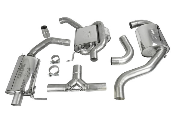 EGO-X Edelstahl Duplex Sportauspuff-Komplettanlage ab Kat mit Klappensteuerung Ø76mm Skoda Octavia RS 5E Facelift 245PS: HGBXAGAVAG27ANL2