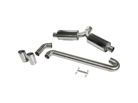 BULL-X Y-Style Edelstahl Sportauspuff Ø76mm VW Golf 6 GTI inkl. Endrohrsatz nach Wahl: HGESDVAG02-3ESD2