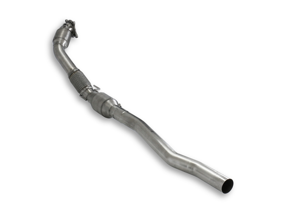 BULL-X Edelstahl Ø76mm Downpipe mit Sport-Kat Ø76mm VW Golf 6R