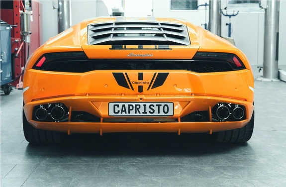 Capristo Edelstahl Slip-On Sportauspuff inkl. Kat-Ersatzrohren Lamborghini Huracan LP580-2 LP610-4: 02LA08203014