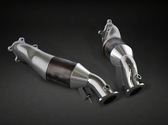 Capristo Edelstahl Downpipes inkl. 250-Zeller Sport-Kat Nissan GT-R R35: 02NI09503019