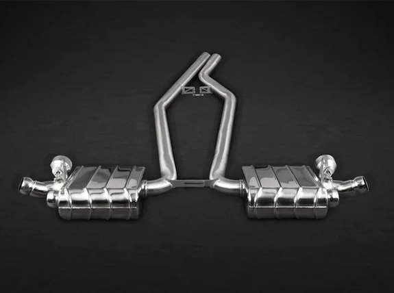 Capristo Edelstahl Duplex Sportauspuff Porsche Cayenne 2 4.8l Turbo Facelift Typ 958 für originale Endrohre: 02PO07703001