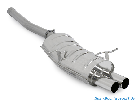 Eisenmann Racing-Komplettanlage ab VSD BMW 3er E46 Limo Touring Coupe Cabrio 2x76mm rund scharf gerade