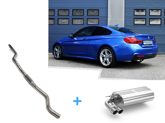 Eisenmann Edelstahl Sportauspuff-Komplettanlage ab Kat mit Klappensteuerung BMW 4er 428i F32 F33 F36 2x76mm rund scharf gerade: B5428.00762ANL2 Eisenmann Edelstahl Sportauspuff-Komplettanlage ab Kat mit Klappensteuerung BMW 4er 428i F32 F33 F36 2x76mm rund scharf gerade: B5428.00762ANL2