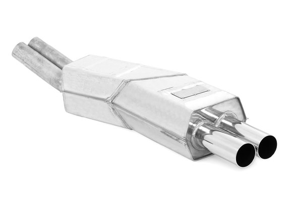 Eisenmann Edelstahl Sportauspuff RACE-Version BMW 5er E34 Limo & Touring 540i 2x70mm rund scharf gerade: B5218.20700