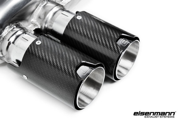 Eisenmann Edelstahl Duplex Sportauspuff BMW M2 Competition F87 je 2x90mm rund aus Carbon