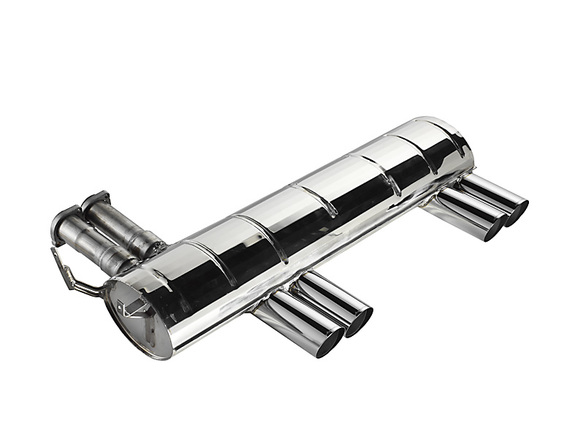 Eisenmann Edelstahl Duplex Sportauspuff BMW 3er E46 M3 je 2x83mm rund scharf abgeschrägt: B5313.00831