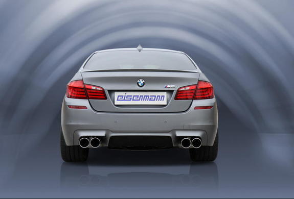 Eisenmann Duplex Komplettanlage ab Kat BMW 5er F10 M5 Limousine je 2x102mm rund eingerollt abgeschrägt: B5426.01024ANL