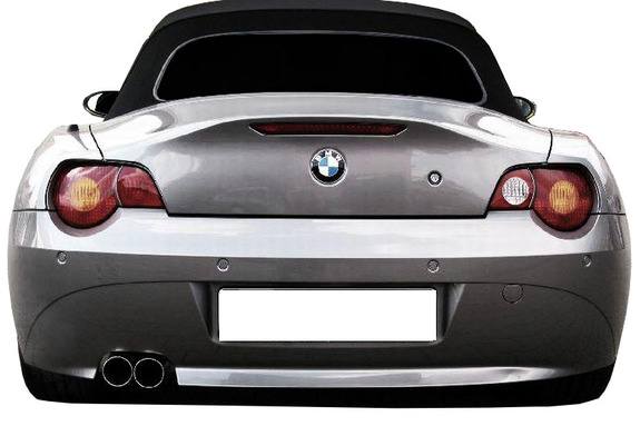 Eisenmann Edelstahl Sportauspuff BMW Z4 E85 Roadster mit Serienheckschürze 2 x 76mm rund scharf gerade: B5262.00760