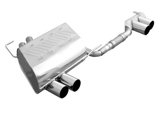 Eisenmann Edelstahl Duplex Sportauspuff BMW Z4 E85 Roadster mit Serienheckschürze 4 x 76mm rund scharf gerade: B5262.02320