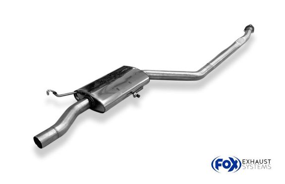 FOX Edelstahl Vorschalldämpfer Audi 200 Typ 44Q 2.2l quattro 2x63mm rund: AU070060-VSD#2