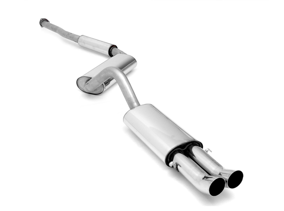 Fox Edelstahl Sportauspuff-Komplettanlage ab Kat Audi 80/90 89 B3 B4 Limousine/Coupe/Cabrio 2.0 16V 2.3l 2x76mm DTM rund scharf: AU011122-166ANL3