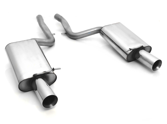 Fox Edelstahl Duplex Sportauspuff Audi A4 Cabrio B6 B7 quattro je 100mm rund doppelwandig gerade: AU061233-273#2