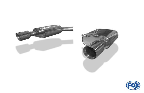 FOX Edelstahl Duplex Sportauspuff Audi A6 4G quattro Typ C7 Limousine/Avant je 100mm rund doppelwandig abgeschrägt: AU073003-293