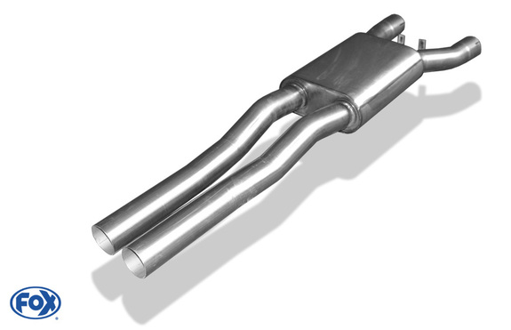 Fox Edelstahl Vorschalldämpfer Audi A8 4E Typ D3 kurzer Radstand: AU081010-VSD
