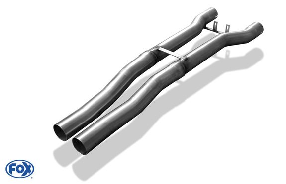 Fox Edelstahl Vorschalldämpfer-Ersatzrohr Audi A8 4E Typ D3 langer Radstand: AU081000-VER