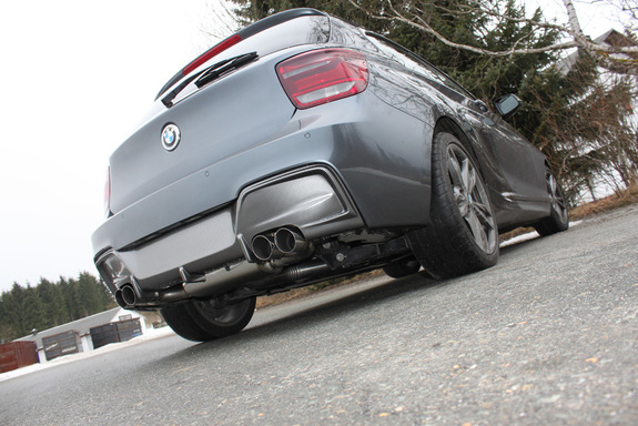 FOX Edelstahl Duplex Sportauspuffanlage ab Kat BMW 1er F20 F21 3-/5-Türer M135i je 2x80mm rund scharf abgeschrägt: BM013015-090ANL