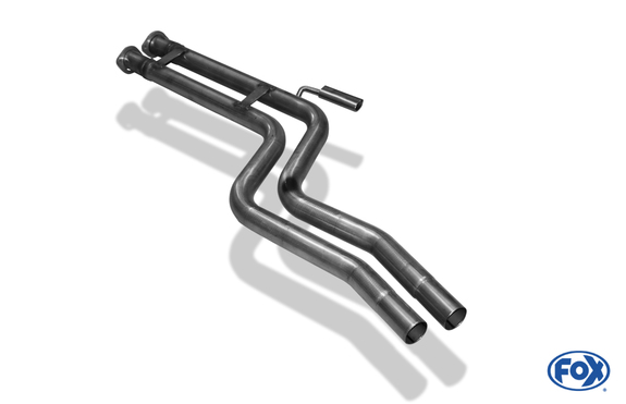 Fox Edelstahl Vorschalldämpfer-Ersatzrohr BMW 5er E34 530i 535i Limousine u. Touring: BM030030-VER