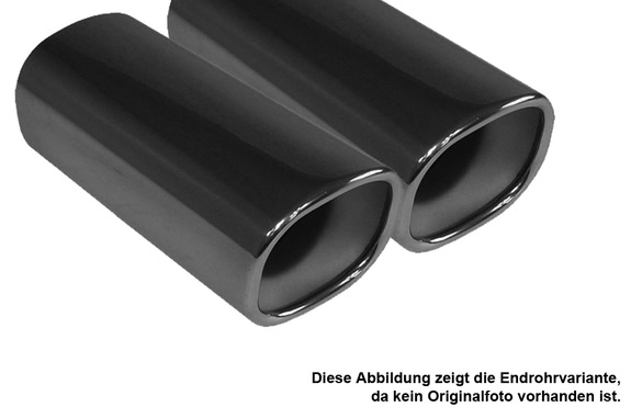 Fox Edelstahl Sportauspuff-Komplettanlage ab Kat BMW 7er E32 740i 2x78x75mm rechteckig doppelwandig