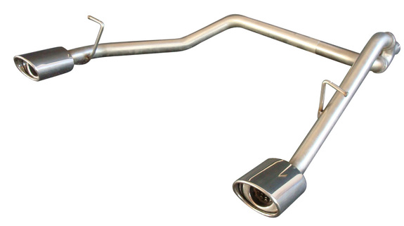 Fox Edelstahl Duplex Endrohrgeweih Daihatsu Materia 115x85mm oval eingerollt abgeschrägt mit Absorber: DA020003-367