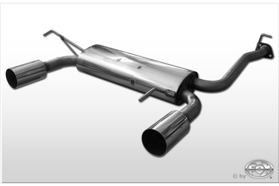 Fox Edelstahl Duplex Sportauspuff Honda Prelude 4 Typ BB1 BB2 BB3 Bj.92-96 1x90mm rund scharf gerade: HO081015-011