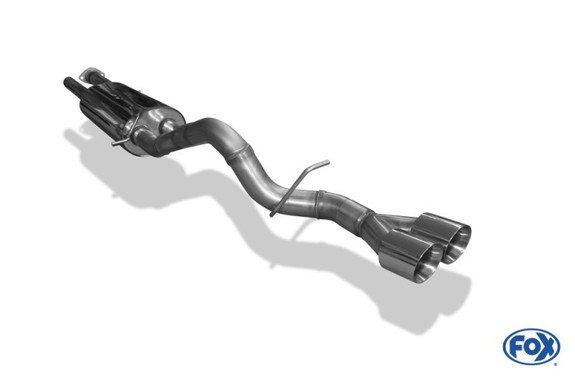 FOX Edelstahl Sportauspuff-Komplettanlage ab Kat Hummer H2 6.0l 2x100mm rund doppelwandig abgeschrägt: HU010022-294 FOX Edelstahl Sportauspuff-Komplettanlage ab Kat Hummer H2 6.0l 2x100mm rund doppelwandig abgeschrägt: HU010022-294