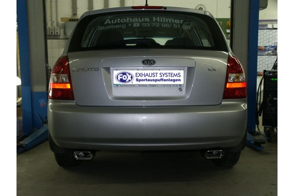 Kia Cerato Schrägheck FOX Duplex Sportauspuffanlage ab Kat: KI140015-593ANL Kia Cerato Schrägheck FOX Duplex Sportauspuffanlage ab Kat: KI140015-593ANL