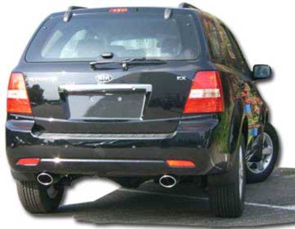 Fox Edelstahl Duplex Endrohrgeweih Kia Sorento Typ JC Facelift V6 115x85mm oval eingerollt abgeschrägt mit Absorber: KI130020-367 Fox Edelstahl Duplex Endrohrgeweih Kia Sorento Typ JC Facelift V6 115x85mm oval eingerollt abgeschrägt mit Absorber: KI130020-367