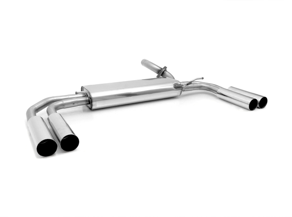 Fox Edelstahl Duplex Sportauspuff inkl. Verbindungsrohr Mercedes Vito u. Viano W639 V639 je 2x80mm rund scharf gerade: MB081006-010ESD