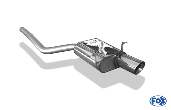 Fox Edelstahl Sportauspuff Mini Cooper R56 100mm rund doppelwandig abgeschrägt: MN021031-293