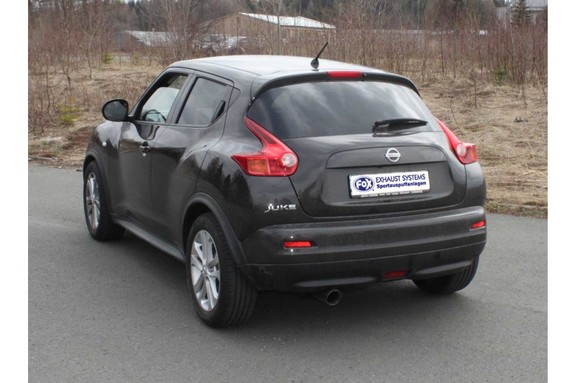 Fox Edelstahl Racing-Komplettanlage ab Kat Nissan Juke F15 90mm rund doppelwandig abgeschrägt: NI220001-291ANLR Fox Edelstahl Racing-Komplettanlage ab Kat Nissan Juke F15 90mm rund doppelwandig abgeschrägt: NI220001-291ANLR