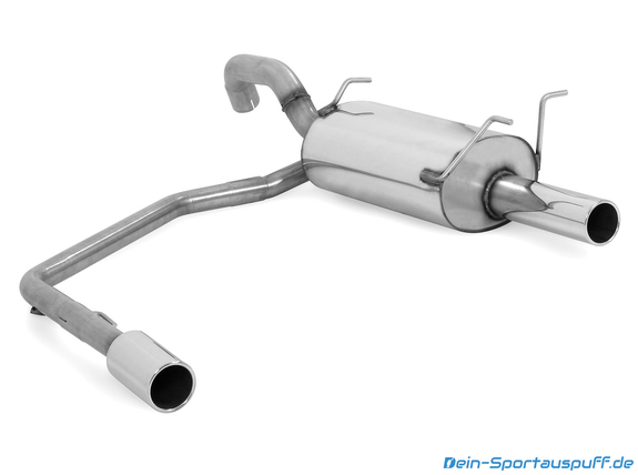 Fox Edelstahl Duplex Sportauspuff Nissan Primera P12 Limousine & Hatchback je 90mm rund eingerollt: NI062013-051