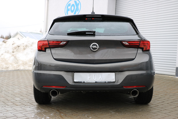 Opel Astra K 1.6 Turbo FOX Duplex Sportauspuff: OP044003-293 Opel Astra K 1.6 Turbo FOX Duplex Sportauspuff: OP044003-293