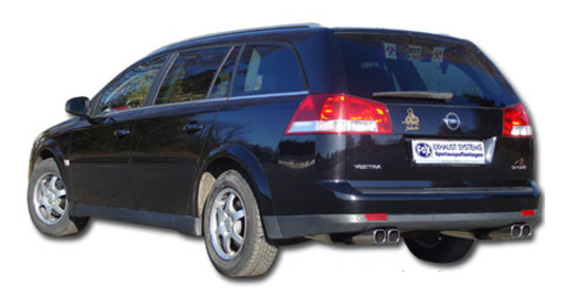 Opel Vectra C Caravan FOX Sportauspuff: OP052012-652 Opel Vectra C Caravan FOX Sportauspuff: OP052012-652