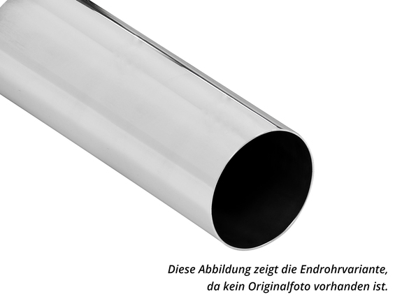 Fox Edelstahl Sportauspuff-Komplettanlage ab Kat Peugeot 206 RC 1x76mm rund scharf gerade: PE021087-007ANL