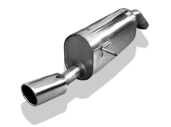 Fox Edelstahl Sportauspuff Peugeot 208 1x90mm rund eingerollt abgeschrägt: PE022031-131#2