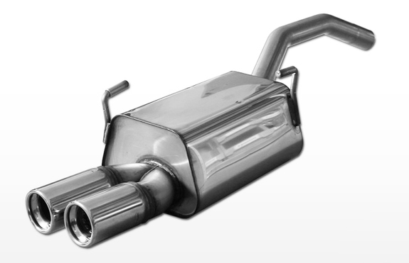 Fox Edelstahl Sportauspuff Peugeot 807 2x80mm rund eingerollt gerade mit Absorber: CI160001-070#2