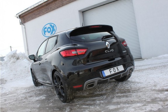 FOX Edelstahl Duplex Sportauspuff Renault Clio 4 RS rechts-links je 1x rund für Serien-Endrohrausgang