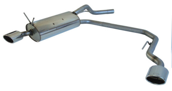 Fox Edelstahl Duplex Sportauspuff-Komplettanlage ab Kat Renault Megane 1 Fließheck 115x85mm oval eingerollt abgeschrägt: RE080023-347ANL1
