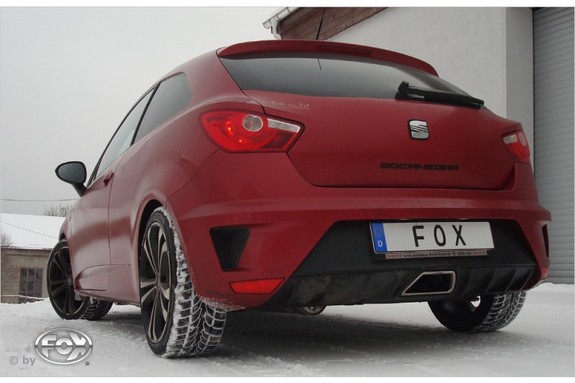 Fox Edelstahl Sportauspuff-Komplettanlage ab Kat Seat Ibiza 4 Typ 6J Cupra für Original-Endrohre: SE023051-001ANL