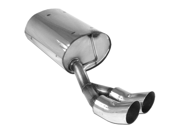 Fox Edelstahl Sportauspuff Skoda Octavia 1U 1.9TD 2.0l 4x4 2x76mm DTM rund scharf gerade: SK060042-166