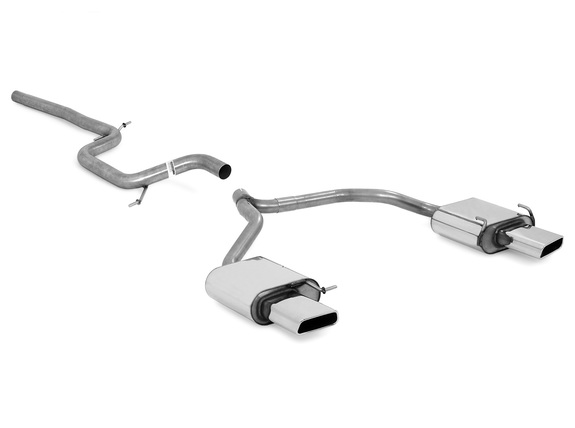 Fox Edelstahl Duplex Racing-Komplettanlage ab Kat Skoda Octavia 1Z 145x65mm trapez eingerollt abgeschrägt: SK061003-671ANLR