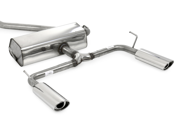 Fox Edelstahl Duplex Racing-Komplettanlage ab Kat. Toyota Celica T23 Bj.99-05 115x85mm oval eingerollt abgeschrägt mit Absorber: TO032053-367ANLR