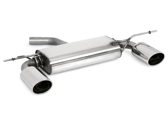 Fox Edelstahl Duplex Sportauspuff VW Golf 5 TSI 129x106mm oval eingerollt abgeschrägt: VW054125-349